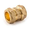 15mm Equal Compression Straight Brass Coupler