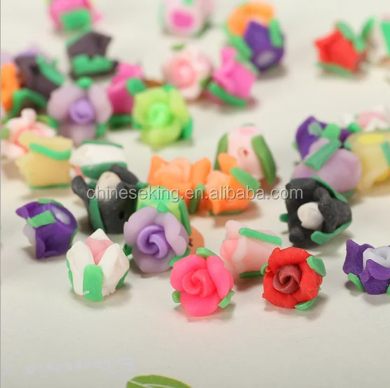 Diy flower ceramic/clay/ porcelain beads