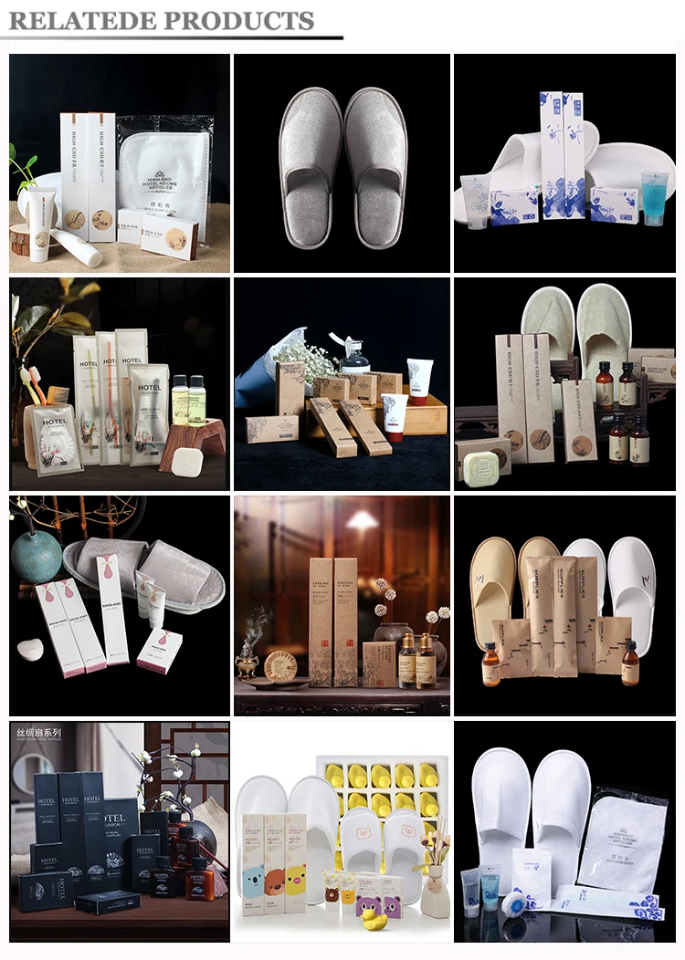 Disposable 5 Star Hotel Travel Airline Spa Use Supplies Hotel Amenities