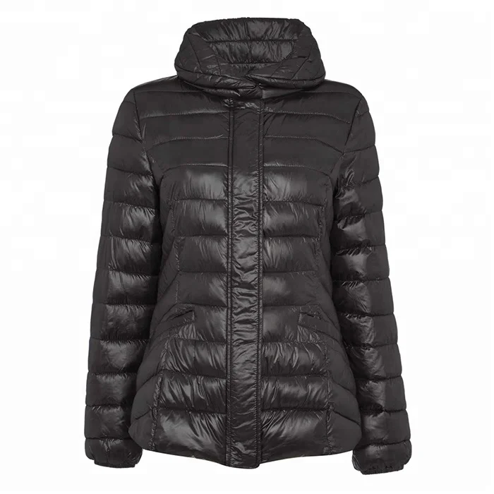 European Style Black Lightweight Quilted Jacket For Women Buy Jackets