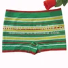 Cute striped seamless underwear boxer briefs colorful panties