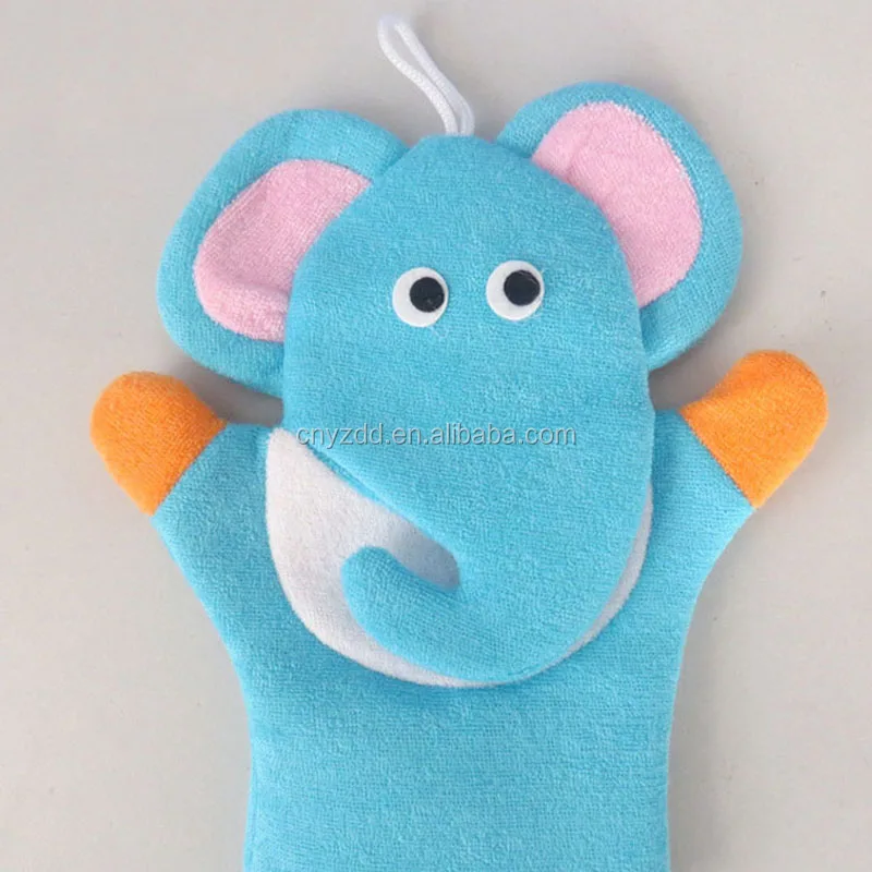 Baby Sponge Rub Kids Child Bath Mitt Brush Animals Bath Mitt Bushtub