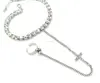 925 sterling silver anklet with toe ring