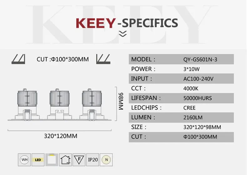 led grille downlight