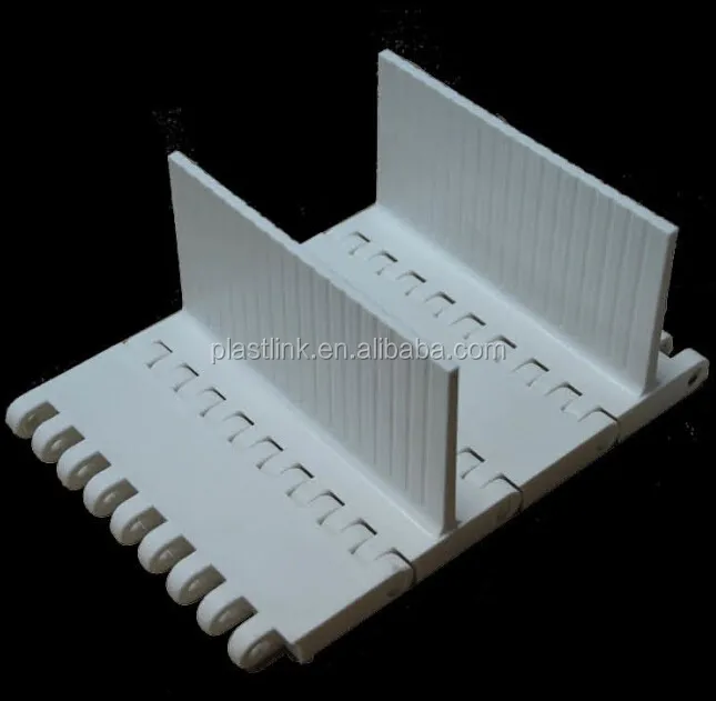 Plast Link Brown For Food Industry Cleated Conveyor Belt 800 Modular