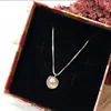 2020 Simple Design 925 Sterling Silver Shell With Pearl Pendant Necklace For Women