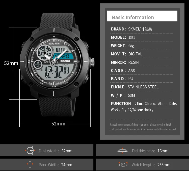 SKMEI 1361 Importir Jangan Cina Montres Sport Homme Man Watch.jpg