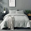 Normcore Super Soft Feels Like 1800 Series Egyptian Cotton 3pcs Solid Silver Grey Color Comforter Cover Set