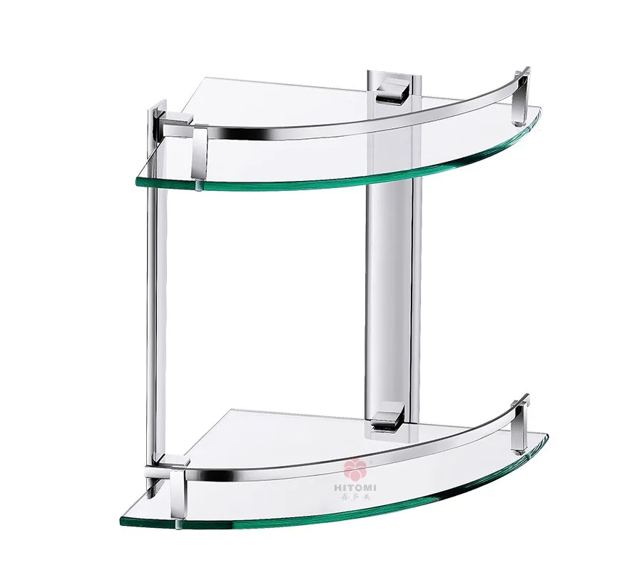 Wall Mounted Triple Tier Glass Shelf Bathroom Storage Shelf Buy Wall