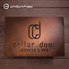 Home decor mounted vintage lettering metal tin number signs