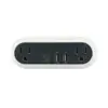 smart wifi socket new design remote control smart home wall plug two usb two outlets