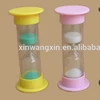 Large /small/mini promotion 5 minutes cheap colourful plastic sandtimer hourglass