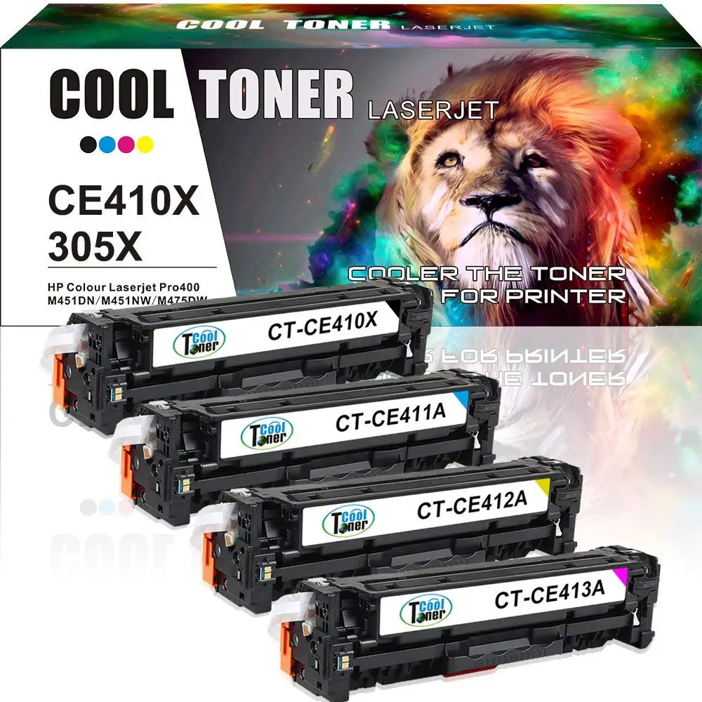 CE411A Cyan Toner Refill for HP Pro 300 M375nw 400 M451 M475 Series