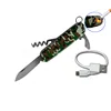 camouflage cigarette lighter multi-functions pocket knife