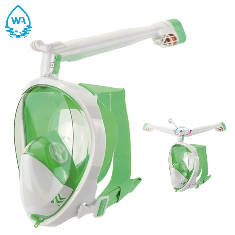 
2020 Amazon 360 Rotatable Snorkel Diving Mask Snorkeling Gear Set Free Breath 