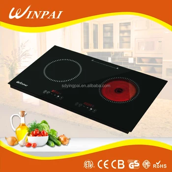 Hybrid Induction And Infrared Cooker Built In Double Cooking Stove