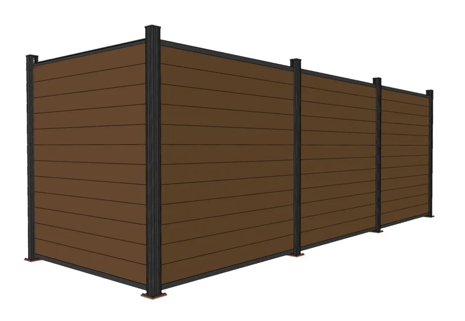 Waterproof Home Fence Panels Easy Diy Installation Wpc Wood Composite