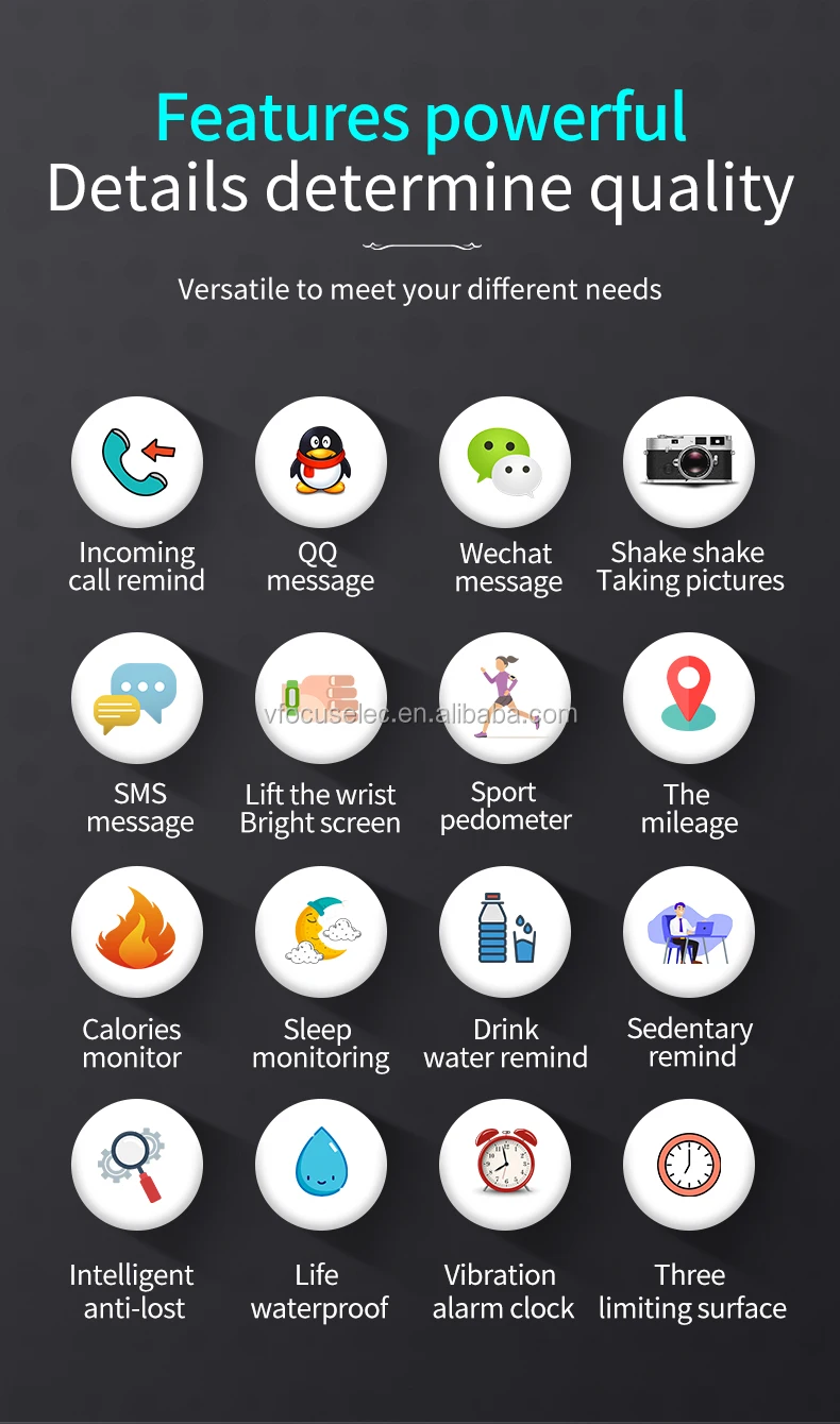 round screen smart band metal band 1inch oled smart wristband