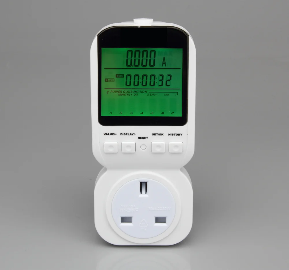 Timer 220v230V Timer Digital Socket LCD Powe Switch US Energysaving