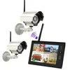 new 7 inch TFT Digital 2.4G Wireless Cameras Audio Video Baby Monitors 4CH Quad DVR Security System With IR night light Cameras
