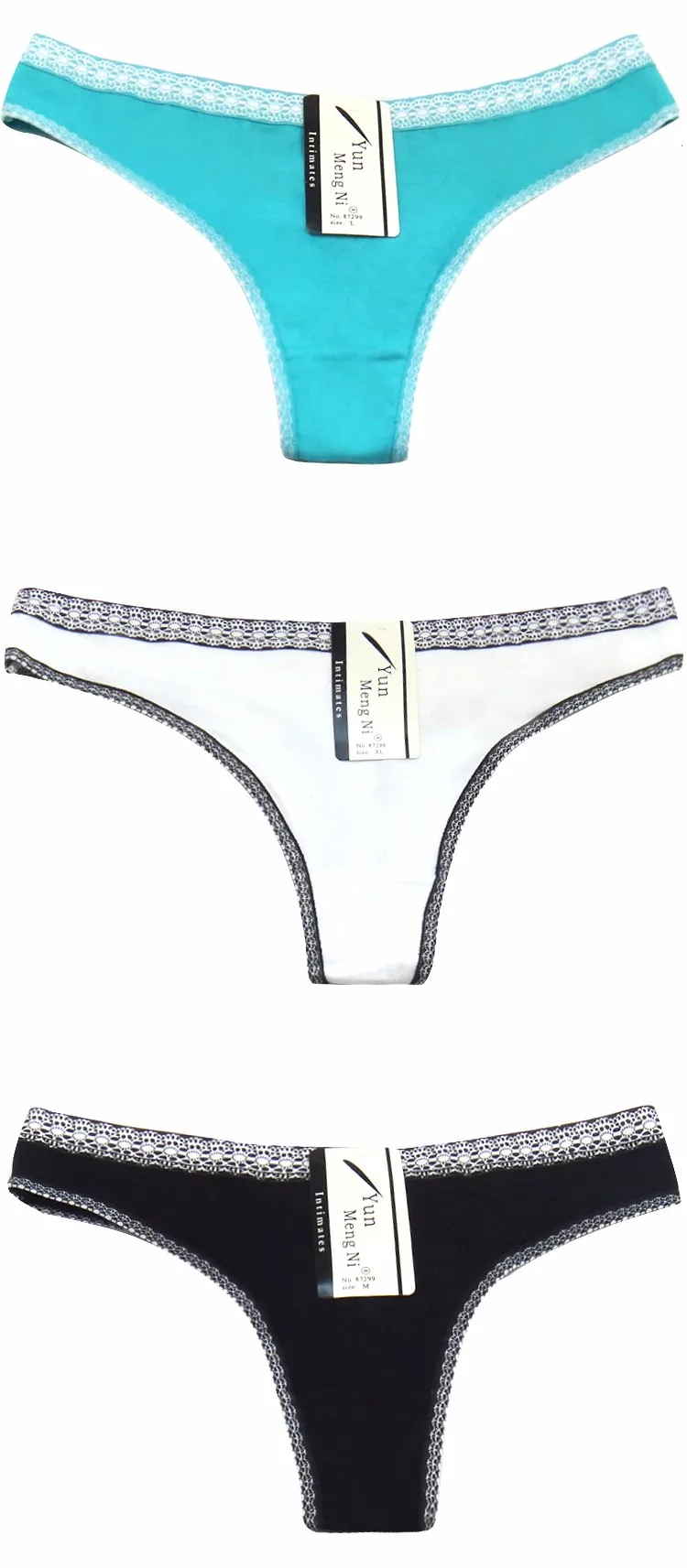 Fashion Underwear Ladies T Back Panties Sexy G String Girls Thong ...