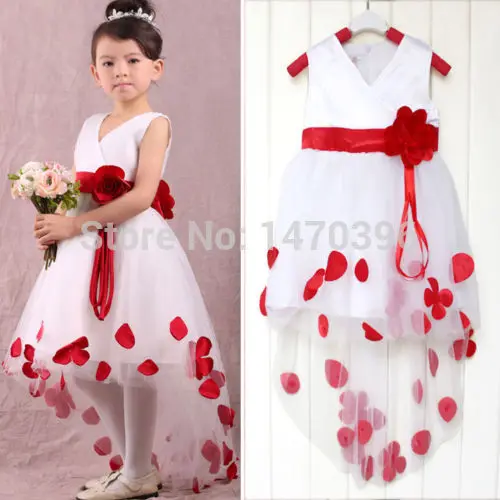 font b Children b font Princess Flower Petals Party font b dress b font Girls