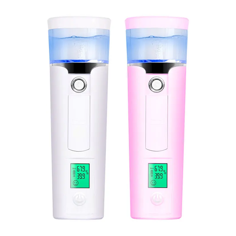 Portable Face Cleaning Nano Sprayer Handy Mist Facial Led Steamer Usb