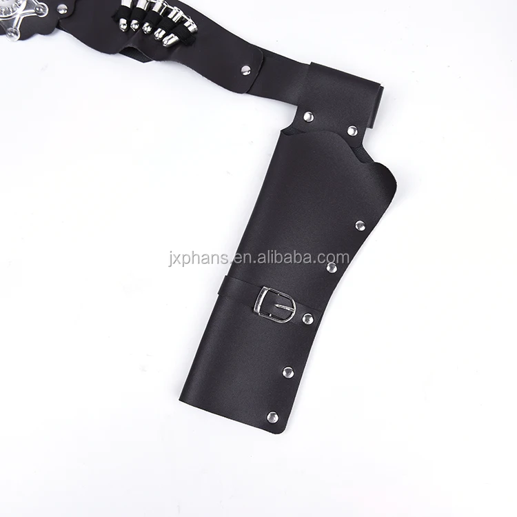 Western Cowboy Costume Double Holster Adult Men Brown Gunman Gun Belt