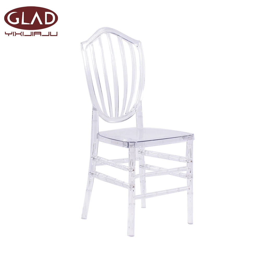 2018 New Resin Plastic Crystal Clear Acrylic Chiavari Folding Tiffany