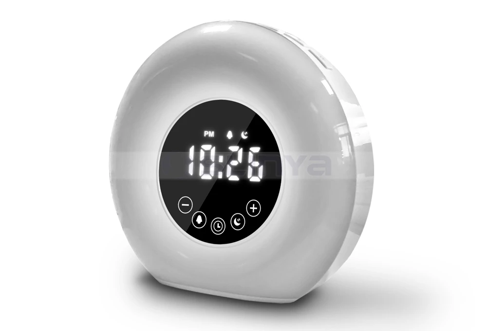 7 Colors Preciser Sunrise Wake Up Light Lamp Led Desk Table Digital