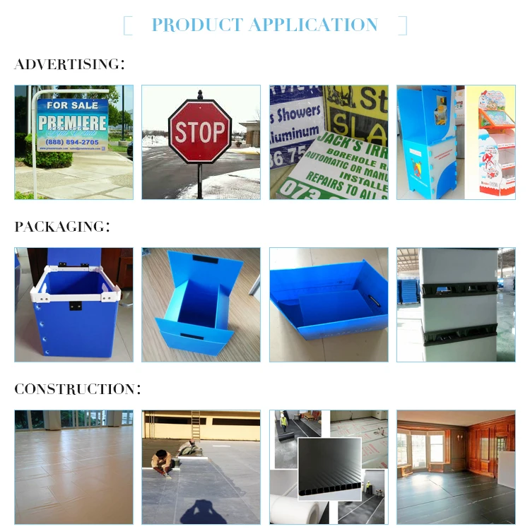 Reusable PP Corrugated Plastic Folding Box