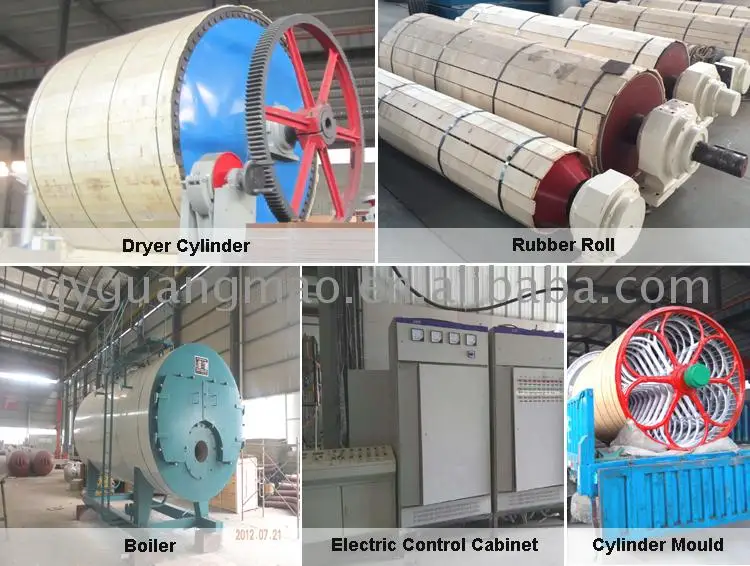 Cardboard recycle line pulp mould production machine