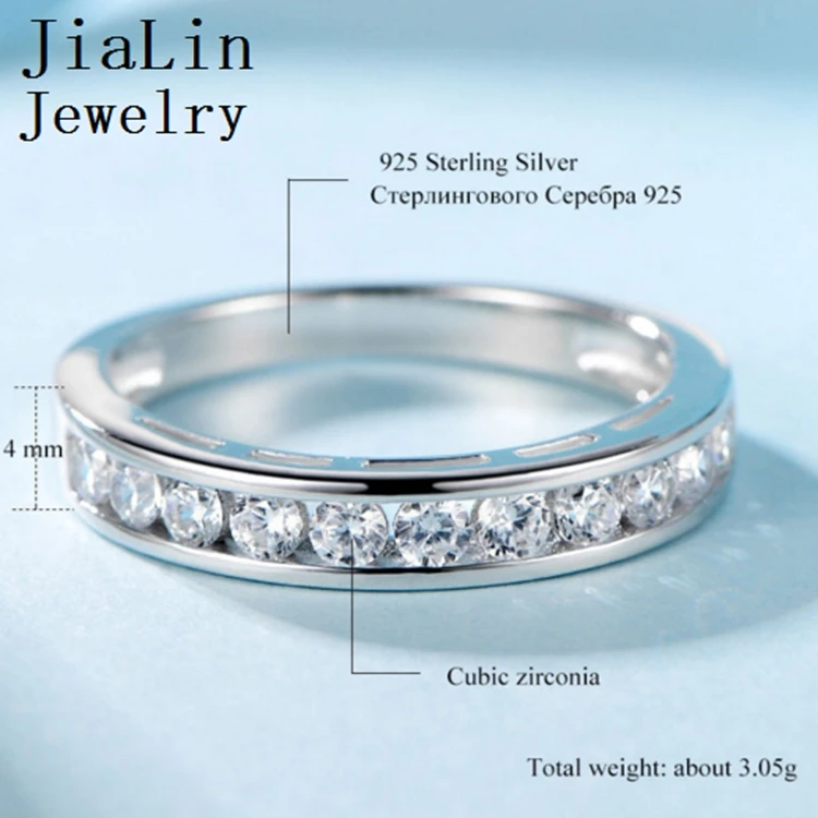 Fashion Jewelry 8925 Silver 2 Carat 
