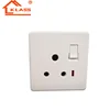 Chinese Goods Wholesale factory wholesale 13A 15A 3 round pin electric lighting wall switch socket