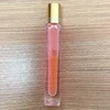 White Transparent Glass Square Stainless Steel Roll on Bottles 10ml 15ml Thick Glass Roller Ball Bottles