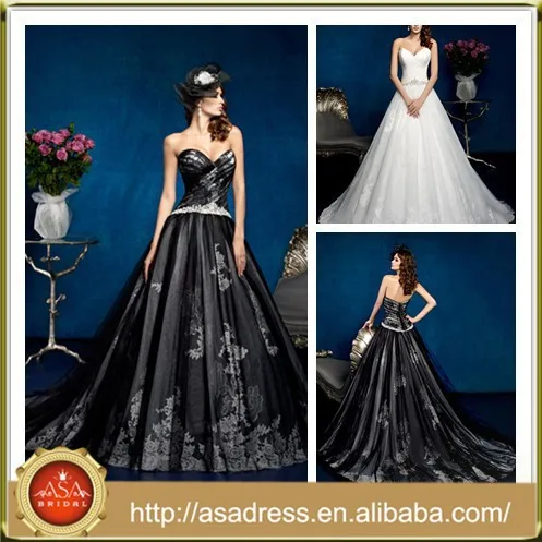 Kc1008 Latest Sweetheart Criss Cross Colored Wedding Dress