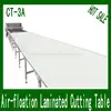 New design industrial cloth cutting table of stainless steel edges/work table for garment with high quality