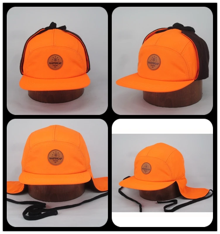 Custom Ear Flap Winter Baseball Caps Flat Brim Bill Snapback Hat Buy Ear Flaps Flat Brim Cap