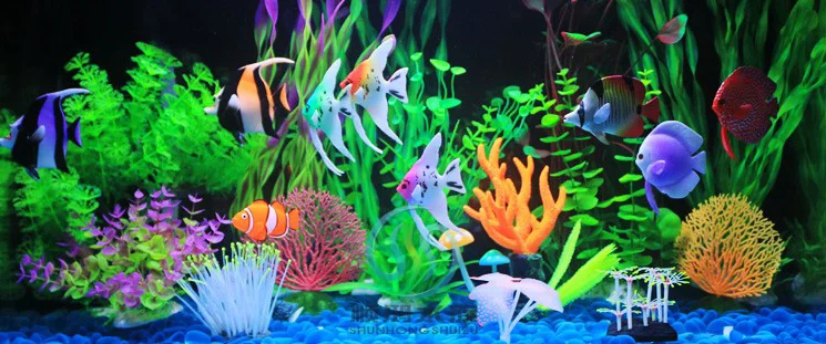 Fluorescence Artificial Swimming Fish Aquarium - Buy Artificial Fish ...