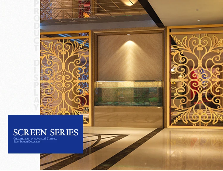 customized high quality restaurant screen panel decorative stainless steel screen panel hotel modern room divider