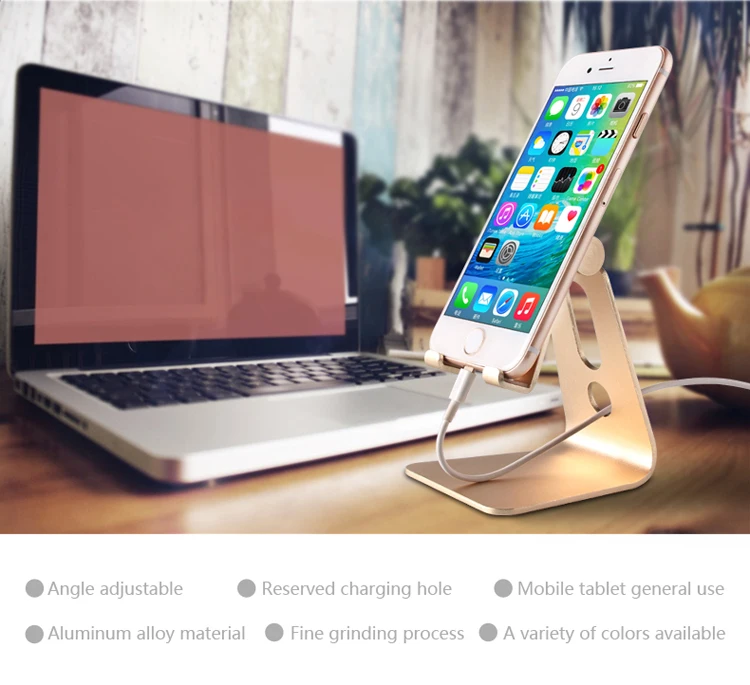 Universal Adjustable Metal Mobile Phone Holder Portable Aluminium Alloy