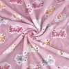 Polyester flannel fleece fabric printed price per meter for sheet blanket throw