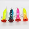 12cm 42g top water colorful big mouth popper artificial bait bass hard fishing lure with 3d eyes
