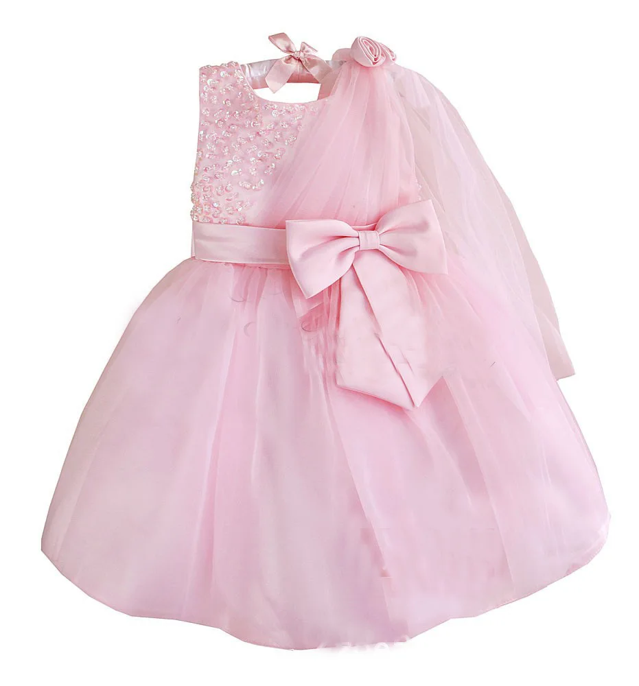 Wholesale Baby 1 Year Old Party Dress Western Gowns Party Wear Dresses Girls Lace Dress Slim