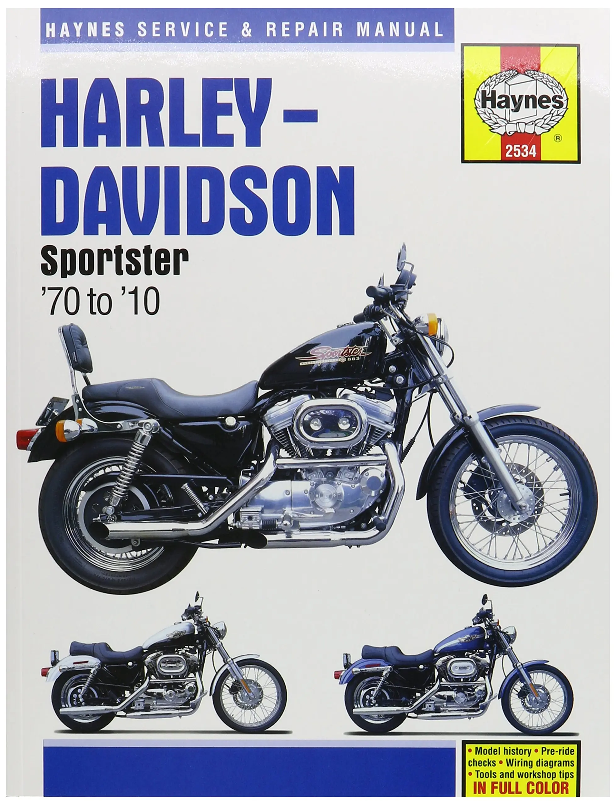 Get Quotations · 1970-2013 Harley Davidson Sportster XL 883 1200 HAYNES MANUAL 2534
