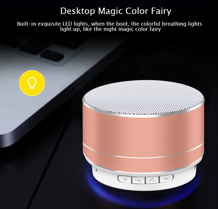 Customized logo print mini wireless speaker with FM radio - ANKUX.COM