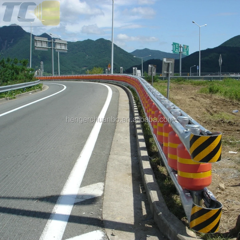 Cerca do rolo da segurança da barreira do coxim do impacto da estrada para a estrada da forquilha