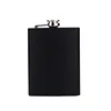 High Quality Amazon Hip Flask Silver Black Pocket Mini Hip Flasks Set