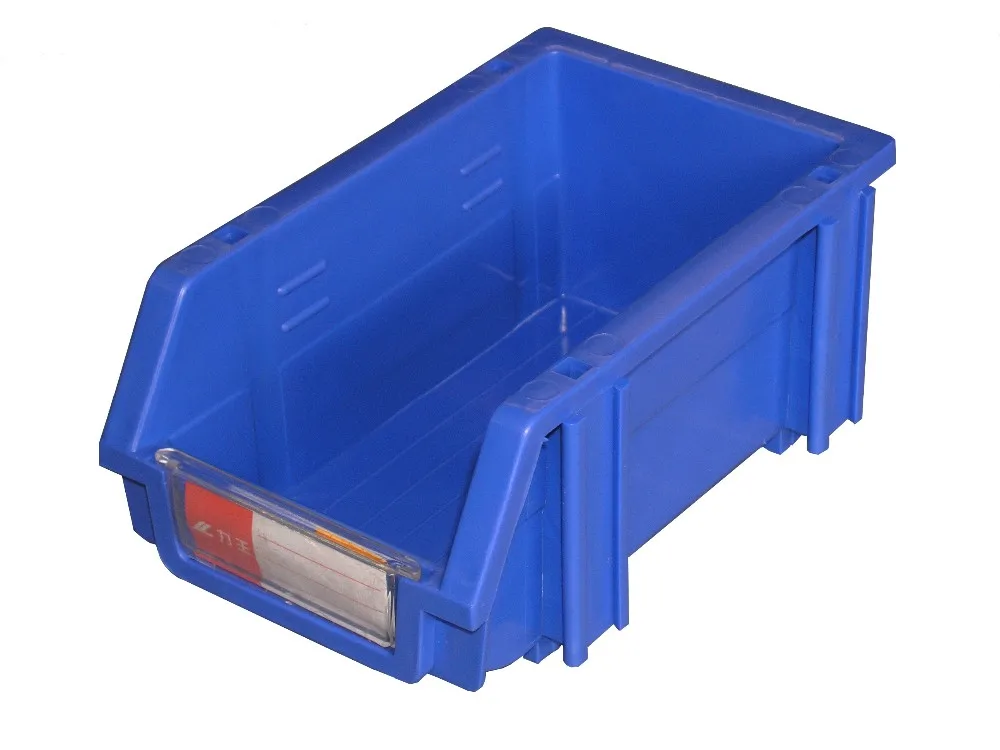 Mobile Steel Panel Rack With Plastic Storage Esd Bins Used In Warehouse