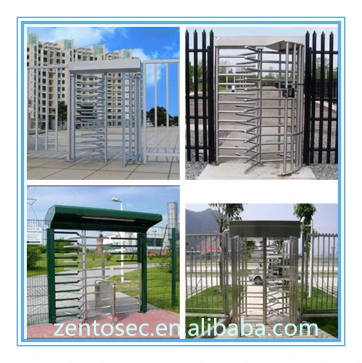 Shenzhen hot sale 304 stainless steel security full height turnstile gate